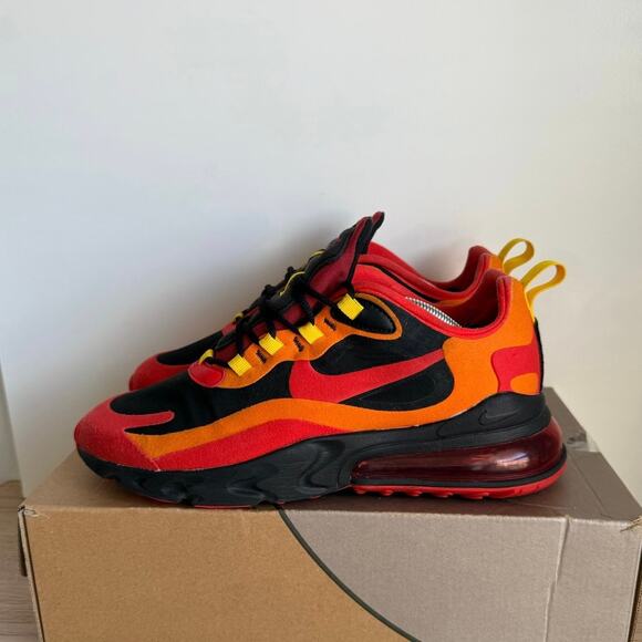 Nike Air Max 270 React Lava/Magma Men Sneakers- SZ M 7.5- W 9 main image 13